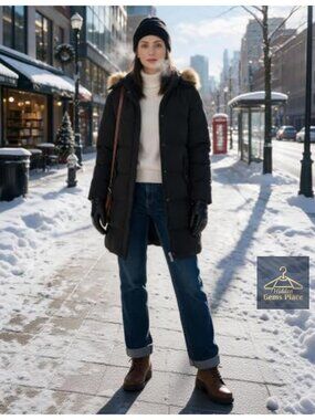 Women's Winter Thickened Long Puffer Coat Warm Parka Jacket